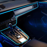 Lámpara De Ambiente LED 3M EL Cold Light Para Coche Con USB Accesorios Interiores De Automóvil Decorativos Para Tablero Y Consola - details 1