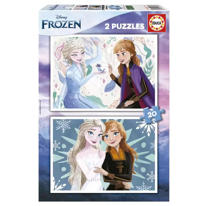 Puzzle 2X20 piezas Frozen Pack de 2 (Educa 19736) - 1