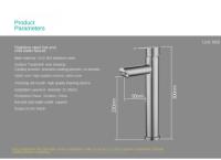 Grifo De Baño Negro Pulido Níquel Monohandle Para Lavabo Vanidad Mezclador De Basin Torneira Gourmet De Cozinha Instalación Montada En Pared Material De Acero Inoxidable - details 13