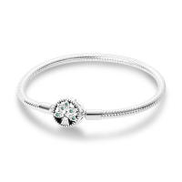 Pulsera De Plata Esterlina 925 Con Estrella Luna Mariposa Corazón Y Puño De Zirconia Para Mujer Pulsera De Moda Para Fiestas Y Joyería DIY - details 19