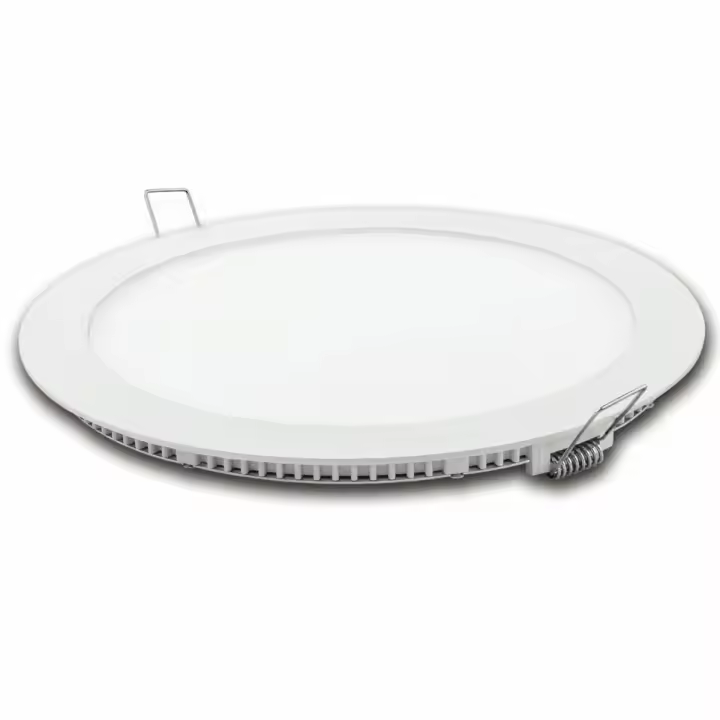 DOWNLIGHT LED REDONDO PLANO MATEL BRANCO 18W FRIA - 1