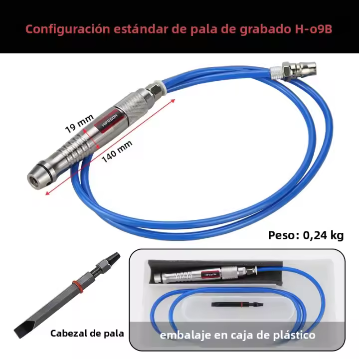 Mini Taladro Pneumático Dental Para Modelado De Gypsum En Estomatología Con Flujo Aire Micro Chipper Escala De Gas Shovel Herramienta Dental Profesional - 1