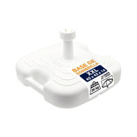 Base de Sombrilla XXL 45x45x14 cm, Rellenable hasta 25 kg - Rosca Universal Ajustable 18-38mm, Plástico Resistente UV, Ideal para Playa/Jardín/Piscina, Estabilidad en Vientos Fuertes, Asa Ergonómica Incluida - details 0