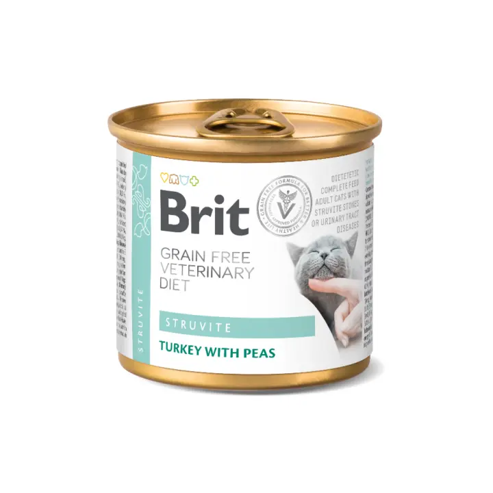 Brit Veterinary Diet Struvite Latas para Gatos (6 x 200gr) - 1