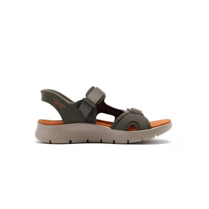 Sandalias Skechers Go Walk Flex Hombre Oliva - 1