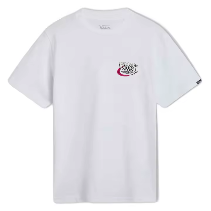 Camiseta de Manga Corta Vans Marathon Ss para niños unisex en color blanco - 1