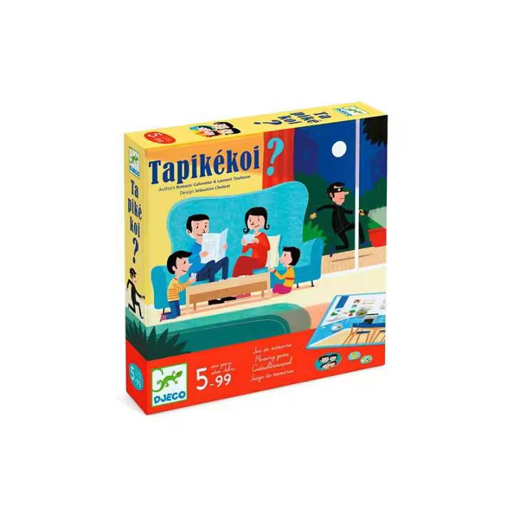 Juego de Mesa Djeco Tapikekoi - Adivina y Resuelve Robos - 1