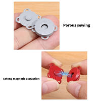 10 Sets De Botones Magnéticos De Metal Con Diseño De Flor De Cerezo Para Manualidades Y Artesanía Cierres De Trapecio Para Bolsos Y Ropa Accesorios DIY - details 1