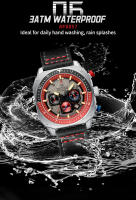 Reloj Deportivo NAVIFORCE Para Hombres Lujoso De Cuero Resistente Al Agua Con Luz Y Cuarzo Múltiples Funciones Estilo Cuadrado - details 10