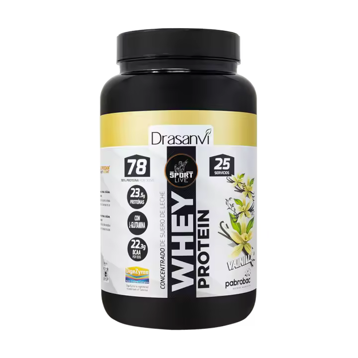 DRASANVI PROTEINA WHEY CONCENTRADA - SABOR VAINILLA - 750 GR - 1
