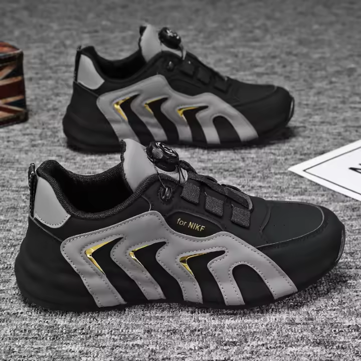 Zapatillas Casuales Para Hombres Zhenyuezu Antideslizantes Resistentes Al Desgaste Cómodas Con Material De Suela PVC Y Cierre De Lazo - 1