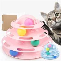 BIT Juego interactivo para chat, interior Tour de pistas Juego para chat, juegos de laberinto - Balle à friandises para chat - Solide et antidérapant - Rose - details 3