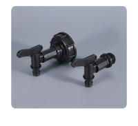 Grifo De Barril De 3/4 Pulgadas Válvula De Transferencia S60 Centro Tapa Giratoria 6 Minutos Grifo Negro De Pacificador Para Jardín - details 4