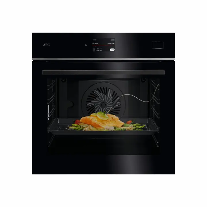 AEG - Horno de vapor Serie 8000 MealAssist con SteamPro con Display CookSmart Touch 4,3 '', con WiFi - TB8SB73ZAB - 1