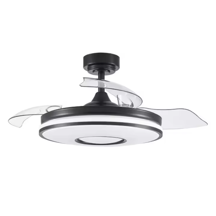 VENTILADOR DC DANI 72W 7200LM NEGRO 3ASPAS 6VELOCIDADES 108D 3000-4000-6000K REMOTO+MEMORIA+TEMPORIZADOR 24 Ref. 165391409 - 1
