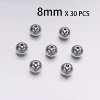 Talares De Acero Inoxidable Redondos Para Joyería Y Pulseras DIY Accesorios De Metal De 3/4/5/6/7/8MM Troqueles De Espaciador - details 11