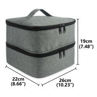 Estuche De Nailpolis De Nylon Para Fácil Almacenamiento Y Acceso Estuche Portátil Organizado Y Conveniente Para Transporte Negro - details 0