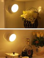 Lámpara De Pared LED Con Sensor De Movimiento Y Recarga 360° Rotación Para Armario Iluminación De Cama Protección Ocular Luz Nocturna Redonda - details 8