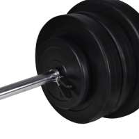 vidaXL Banco Soporte Barras Mancuernas 60,5 kg Musculación Pesas Entrenamiento - details 6