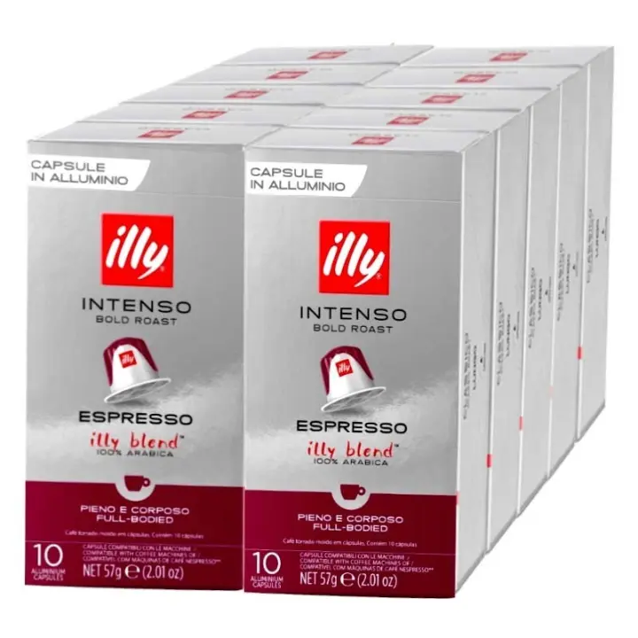 master espresso intenso illy 100 cápsulas compatibles con Nespresso - 1