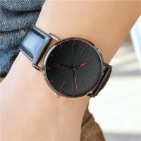 Reloj De Lujo Para Hombres Y Mujeres Reloj De Cuarzo Con Dial De Acero Inoxidable Diseño Casual Nuevo 2024 Correa De Cuero - details 24