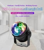 Luz De Escenario LED Disco Rotación DJ Bola Estroboscópica Control Remoto Sonido Magia Danza Coche RGB Regalo De Navidad Fiesta Club Mostrador Láser - details 4