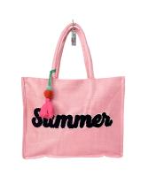 MEJORADA - Bolso de  Mujer Bordado 'SUMMER', con Borla - Playa para Diario - Color Vivo - 42cm*34*14cm - details 3