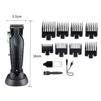 Cortadora de pelo eléctrica KM-2296 con base, cortadora de pelo eléctrica, cortadora de pelo con cabezal de aceite USB, cortadora de pelo para peluquería - details 8