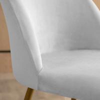 Cubierta De Silla De Velours 1pc Color Sólido Estilo Europeo Resistente a La Suciedad Stretch Para Sala De Comedor Hogar Bodas Hoteles - details 3