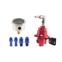 Kit De Regulador De Presión De Combustible Ajustable En Aluminio Con Medidor Para Reubicación De Vehículos Y Superchargers - details 2