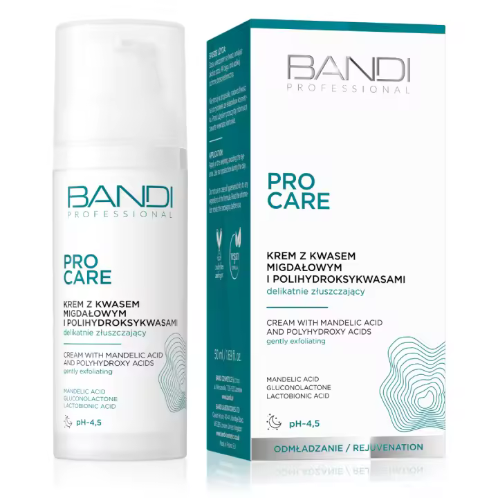 Cream with mandelic acid and polyhydroxy acids gently exfoliating Bandi Professional - 1