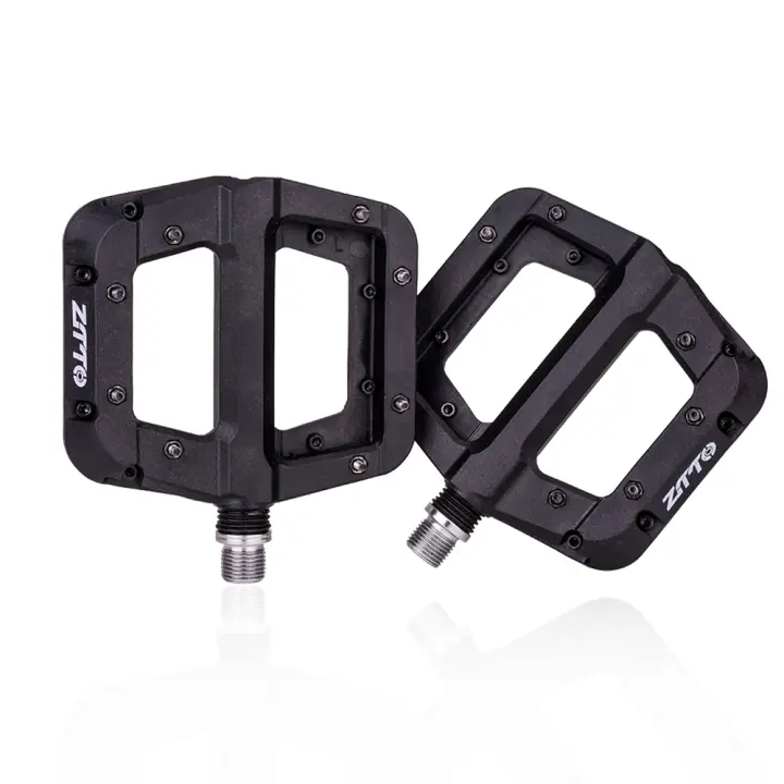 Rodamientos ZTTO MTB Ultralight Pedal Plano Chester XC Rendición AM Montaña BMX Antideslizante Gran Pie DU Fundición Nylon Plástico Bicicleta - 1