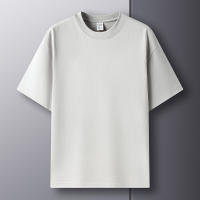 Camiseta De Algodón Puro 100% Para Hombre Manga Corta Verano Moda Casual Color Sólido Cuello Redondo Top Amplio Para Pareja - details 30