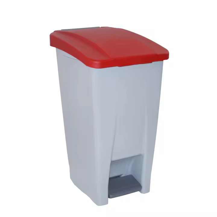 Contenedor Selectivo Denox 60L con Tapa de Pedal y Ruedas - 1