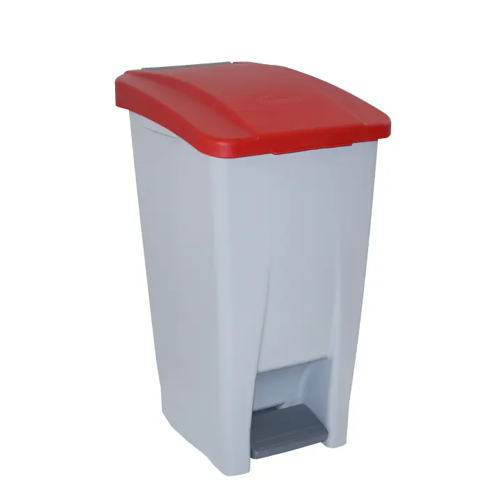Contenedor Selectivo Denox 60L con Tapa de Pedal y Ruedas - 1