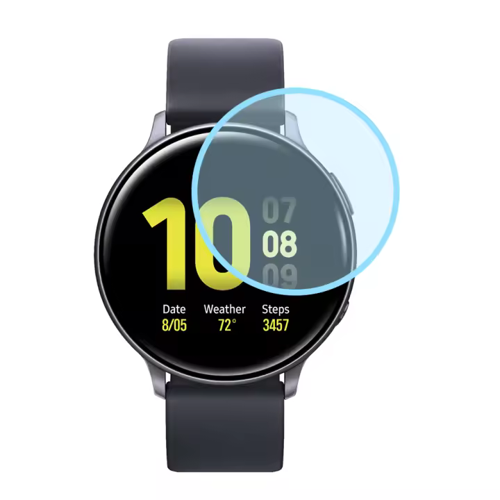 Actecom Protector de pantalla compatible con Reloj Samsung Galaxy Active 2 Cristal Templado Premium 9H Smartwatch - 1