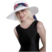 Kebedo Moda Sombrero de Paja de ala Ancha para Mujer, Lazo de Colores, Sombrero Verano, Viaje, Plegable, Transpirable, Diseño Moderno de playa con Protección Solar, Talla Única Ajustable - details 2