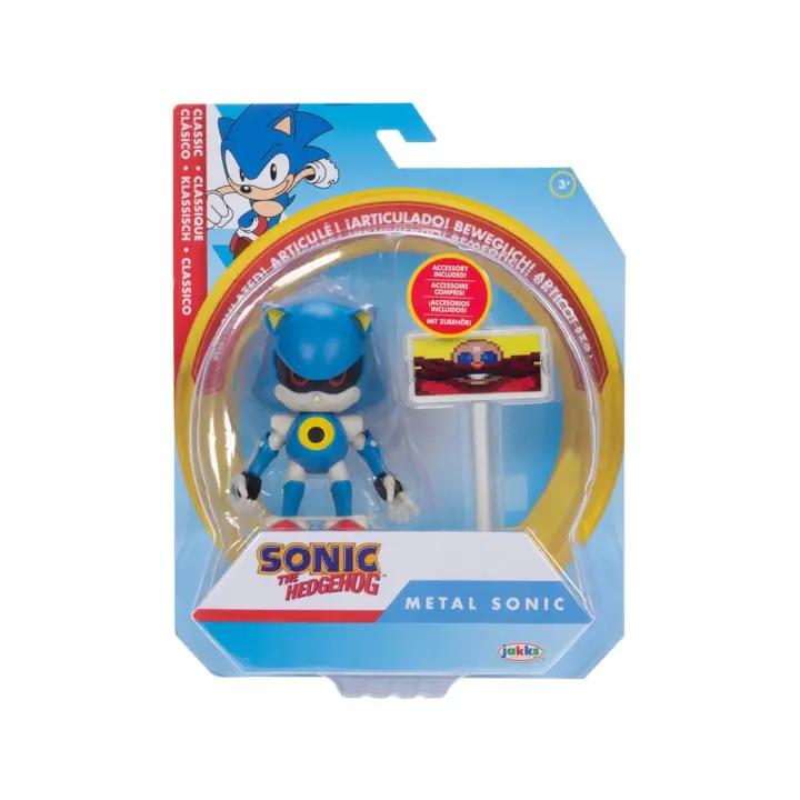 Sonic The Hedgehog Figura Articulada de 10 cm con Accesorio Juguetes Jakks - 1