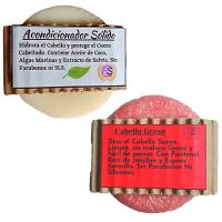 Acondicionador Sólido + Champú Sólido Cabellos Grasos. Pumarshop Cinnia Natura. Suaviza el Cabello y Nutre. Elimina la Grasa y da brillo. - details 0