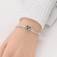 Pulsera De Plata Esterlina 925 Para Mujer Con Encantos De Corazón Llave Clover De Cuatro Hojas Cadena De Serpiente Pulsera Original DIY Joyería - details 32