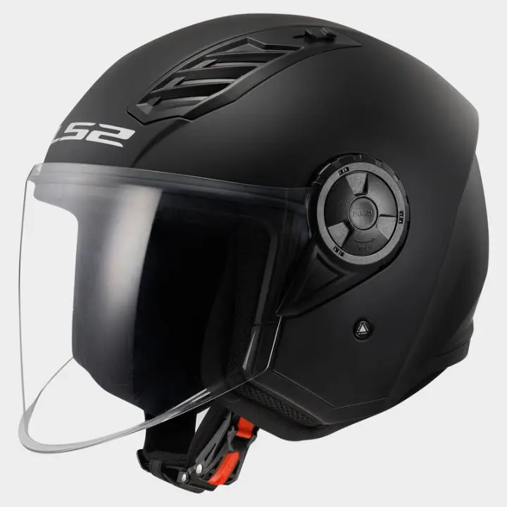 Casco jet OF616 AIRFLOW II NEGRO MATE TALLA XL - 1
