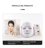 Máscara Facial LED De Terapia De Luz Roja Anti-acné Y Eliminación De Arrugas Rejuvenecimiento De La Piel Blanqueamiento Dispositivo De Belleza Del Rostro Con Carga USB - details 12