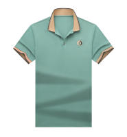 Camisa Polo Para Hombre Con Bordado De Manga Corta Estilo Inglés Anti-Pelusa Suave Para Primavera Y Verano Talla Regular - details 7