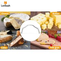 Leeseph Quesero Con Cinta De Acero Inoxidable Para Quesos Duros O Semi Duros Corte Rápido Herramienta De Cocina Duradera Color Plateado - details 2
