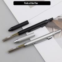 Bolígrafo Multifuncional De Metal 4 En 1 Con Sensor De Gravedad Para Estudiantes 3 Colores Mezcla De Bolígrafo De Bola Y Lápiz Mecánico Set De Bolígrafo De Gel Para Firmar - details 3