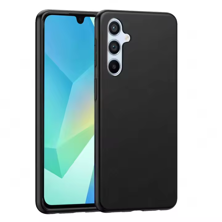 Funda Compatible Con SAMSUNG GALAXY A16 4G / 5G Carcasa Básica, Forro Gel TPU Silicona Líquida Mate Suave Flexible, Ligera, Color Negro Transparente, Ajuste Perfecto, Acceso Conectores, Case Meloenvias mle18 - 1