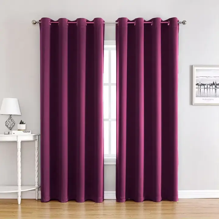 Cortinas Opaca Foscurit Gruesa y Suave 140x260cm, 9 Colores, Cortina Resistente al Calor y la Luz, Calidad y Resistencia Garantizada, Elegante y Fácil de Cuidar, Lavable a Máquina. Envío desde España. - 1