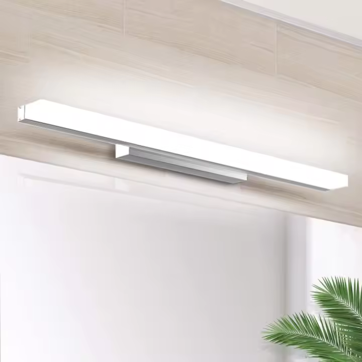 Lampe Miroir LED 40CM, Applique Salle de Bain 700LM 8W 6000K Lampe Miroir pour Salle de Bain Miroir LED IP44 Applique LED Lampe Salle de Bain Moderne Blanc Neutre(sans Interrupteur) - 1