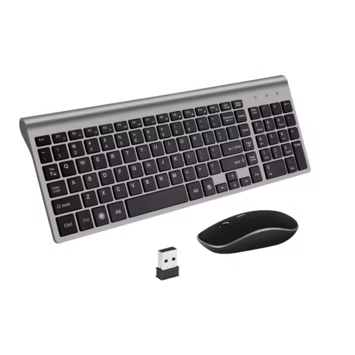 Combo Teclado y Ratón Inalámbricos, Diseño Delgado, Pc/windows - 1