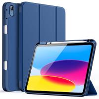 Funda para iPad (A16) 11.ª/10.ª Generación (2025/2022) con Portalápiz, Slim Tableta Cover con Suave TPU Trasera Carcasa con Auto-Sueño/Estela (Marino) - details 0